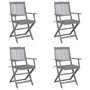 Tuinstoelen-4-st-inklapbaar-met-kussens-massief-acaciahout