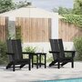 Tuin-Lounge-Meubels-2-pcs-Zwart-74.5-x-80.5-x-90cm-Kunststof