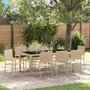 Tuin-Eetset-9-pcs-Beige-190-x-90-x-75-cm-poly-rattan