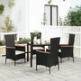Tuinstoelen-4-st-met-kussens-poly-rattan-zwart
