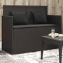 Tuinbank-met-kussens-poly-rattan-zwart
