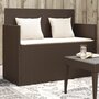 Tuinbank-met-kussens-poly-rattan-bruin