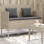 Tuinbank-met-kussens-poly-rattan-lichtgrijs