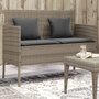 Tuinbank-met-kussens-poly-rattan-grijs