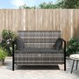 Tuinbank-2-zits-met-kussens-poly-rattan-grijs
