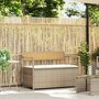Tuinbank-met-kussen-beige-polyrotan