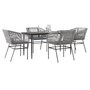 5-delige-Tuinset-met-kussens-poly-rattan-glas-grijs