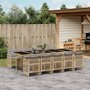 11-delige-Tuinset-met-kussens-poly-rattan-grijs