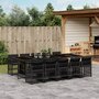 11-delige-Tuinset-met-kussens-poly-rattan-zwart