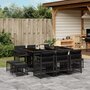 11-delige-Tuinset-met-kussens-poly-rattan-zwart