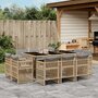 11-delige-Tuinset-met-kussens-poly-rattan-gemengd-beige