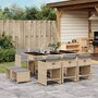11-delige-Tuinset-met-kussens-poly-rattan-gemengd-beige