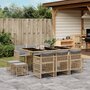 11-delige-Tuinset-met-kussens-poly-rattan-gemengd-beige