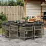 9-delige-Tuinset-met-kussens-poly-rattan-grijs