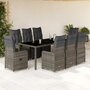 9-delige-Bistroset-met-kussens-poly-rattan-grijs