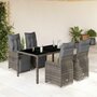 5-delige-Bistroset-met-kussens-poly-rattan-grijs