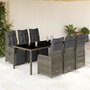 7-delige-Bistroset-met-kussens-poly-rattan-grijs