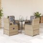 5-delige-Tuinset-met-kussens-poly-rattan-beige