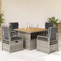 5-delige-Tuinset-met-kussens-poly-rattan-grijs