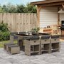 11-delige-Tuinset-met-kussens-poly-rattan-grijs