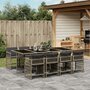 9-delige-Tuinset-met-kussens-poly-rattan-grijs