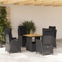 5-delige-Tuinset-met-kussens-poly-rattan-zwart
