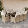9-delige-Tuinset-met-kussens-poly-rattan-beige