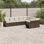 9-delige-Loungeset-met-kussens-poly-rattan-bruin