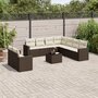 10-delige-Loungeset-met-kussens-poly-rattan-bruin