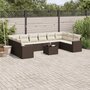 11-delige-Loungeset-met-kussens-poly-rattan-bruin