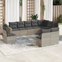 10-delige-Loungeset-met-kussens-poly-rattan-lichtgrijs