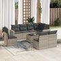 9-delige-Loungeset-met-kussens-poly-rattan-lichtgrijs