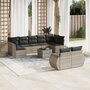 10-delige-Loungeset-met-kussens-poly-rattan-lichtgrijs