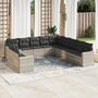 11-delige-Loungeset-met-kussens-poly-rattan-lichtgrijs