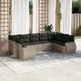 9-delige-Loungeset-met-kussens-poly-rattan-lichtgrijs