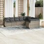 9-delige-Loungeset-met-kussens-poly-rattan-lichtgrijs