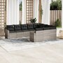 10-delige-Loungeset-met-kussens-poly-rattan-lichtgrijs