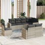 8-delige-Loungeset-met-kussens-poly-rattan-lichtgrijs