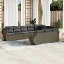 10-delige-Loungeset-met-kussens-poly-rattan-lichtgrijs