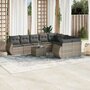 10-delige-Loungeset-met-kussens-poly-rattan-lichtgrijs
