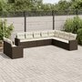10-delige-Loungeset-met-kussens-poly-rattan-bruin