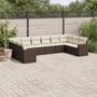10-delige-Loungeset-met-kussens-poly-rattan-bruin