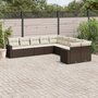 10-delige-Loungeset-met-kussens-poly-rattan-bruin