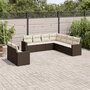 9-delige-Loungeset-met-kussens-poly-rattan-bruin