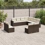11-delige-Loungeset-met-kussens-poly-rattan-bruin
