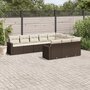 10-delige-Loungeset-met-kussens-poly-rattan-bruin