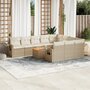 11-delige-Tuinset-met-kussens-poly-rattan-beige