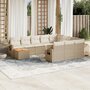 11-delige-Tuinset-met-kussens-poly-rattan-beige