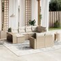10-delige-Loungeset-met-kussens-poly-rattan-beige