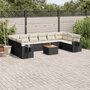 11-delige-Loungeset-met-kussens-poly-rattan-zwart